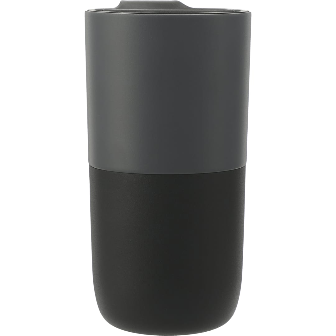 Rear View of Gray Klean Kanteen Eco Rise 16oz Tumbler plain