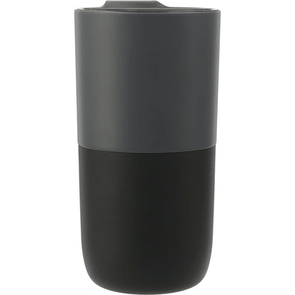 Rear View of Gray Klean Kanteen Eco Rise 16oz Tumbler plain