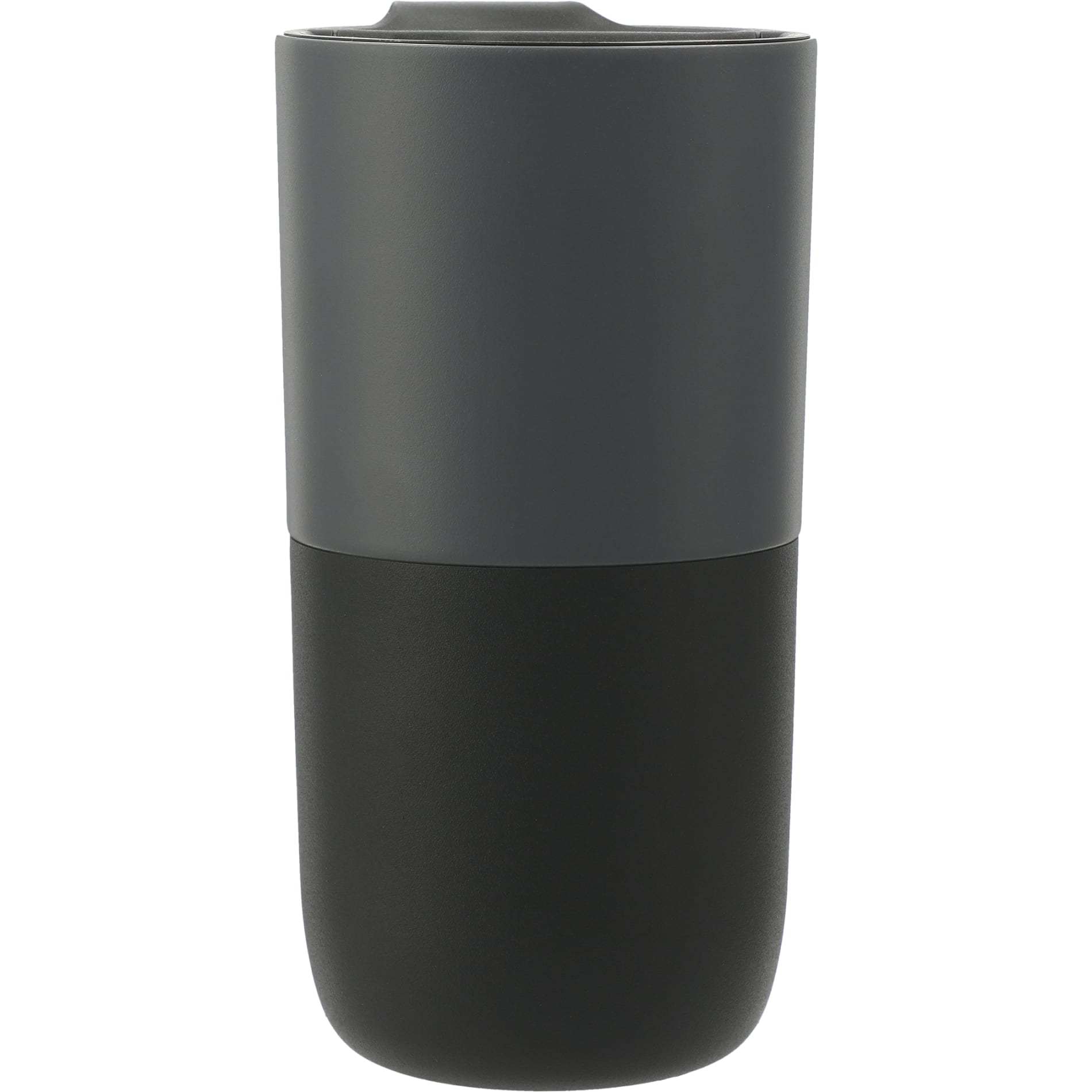 Rear View of Gray Klean Kanteen Eco Rise 16oz Tumbler plain