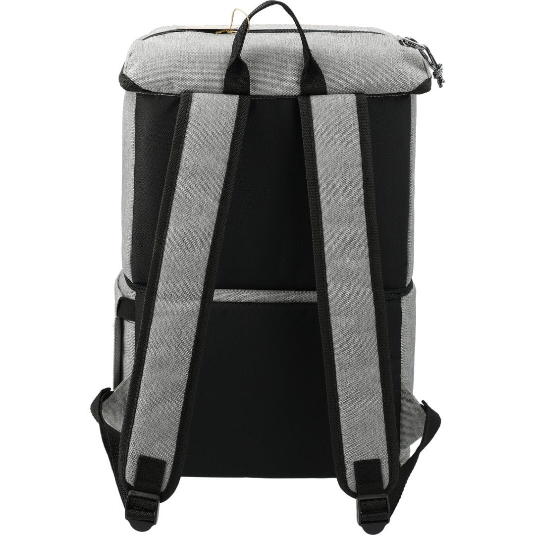 Rear View of Gray Merchant & Craft Revive Recycled Backpack Cooler