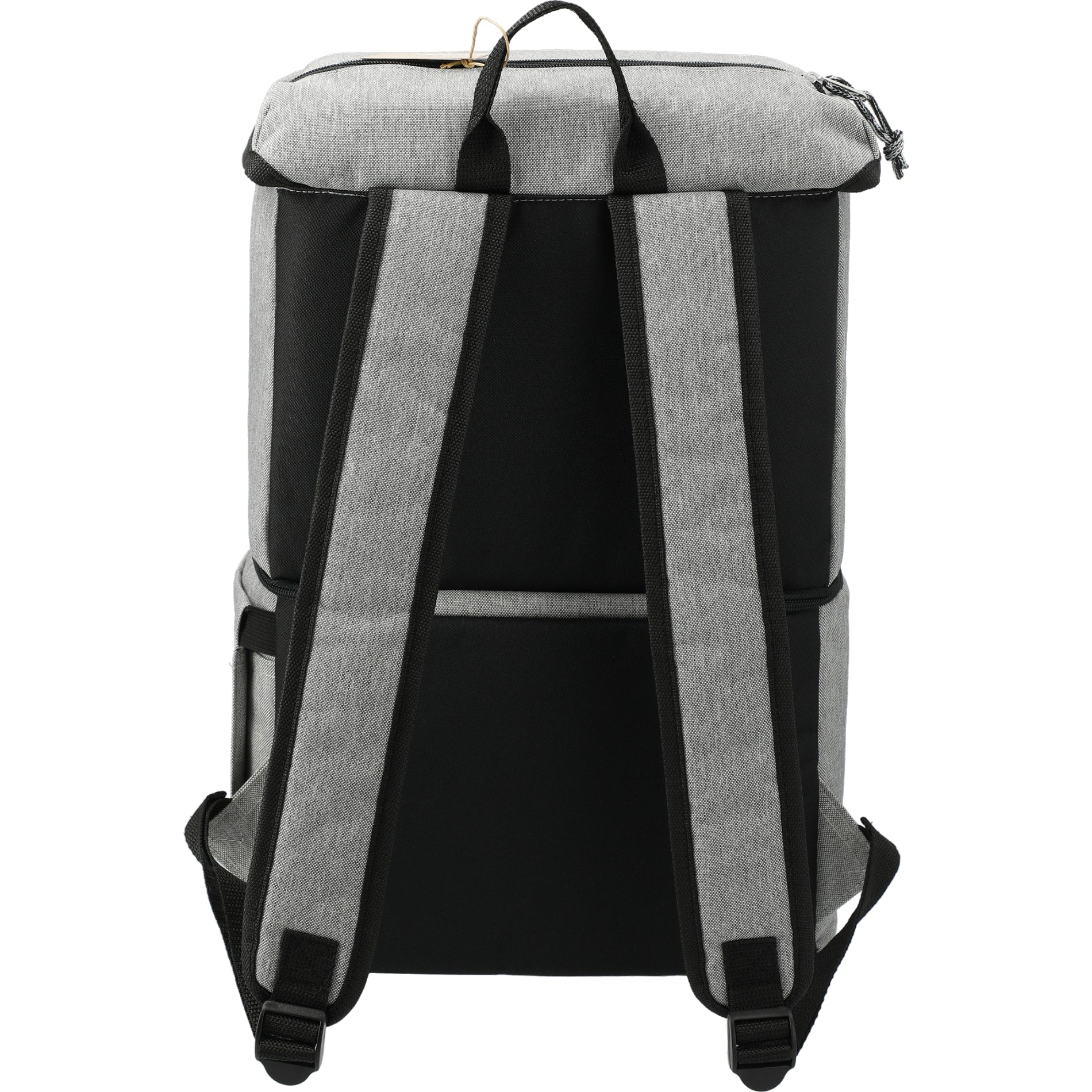 Rear View of Gray Merchant & Craft Revive Recycled Backpack Cooler