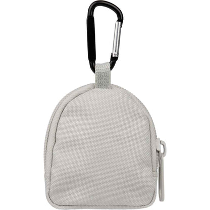 Rear View of Gray Mini Backpack Bag Charm