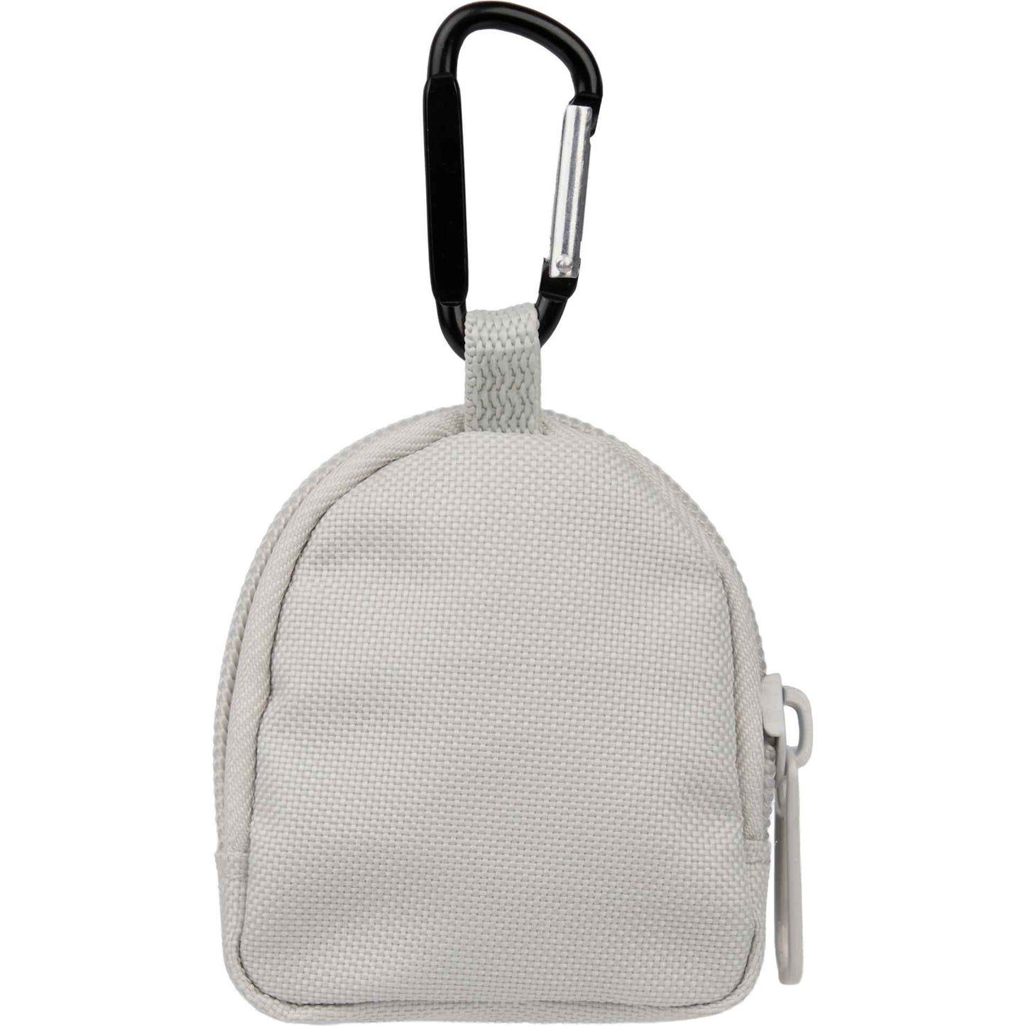 Rear View of Gray Mini Backpack Bag Charm