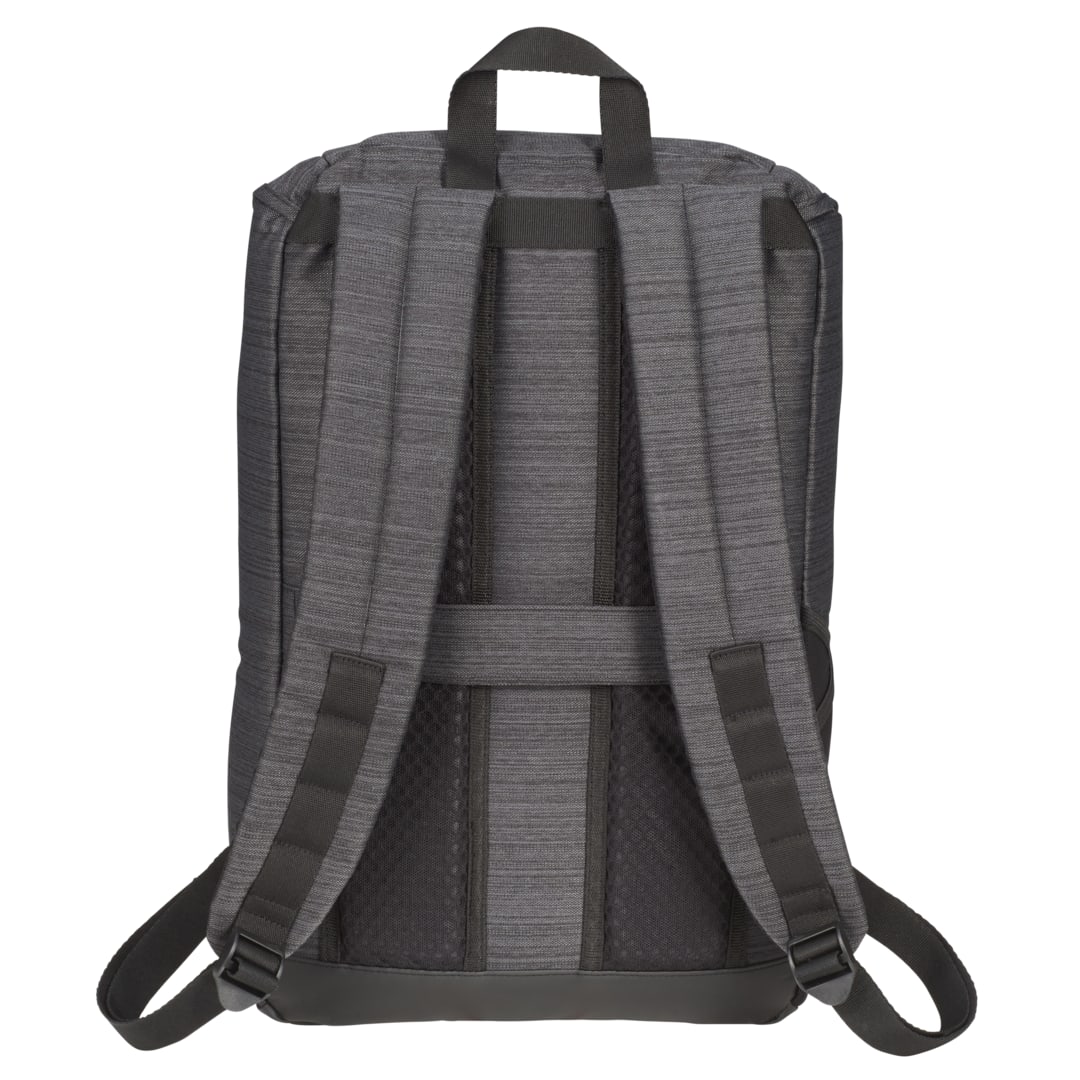 Rear View of Gray NBN Mayfair 15" Computer Backpack