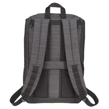 Rear View of Gray NBN Mayfair 15" Computer Backpack