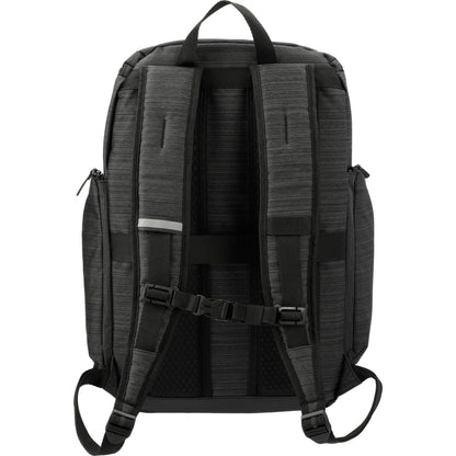 Rear View of Gray NBN Whitby 15" Computer Backpack w/ USB Port