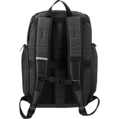 Rear View of Gray NBN Whitby 15" Computer Backpack w/ USB Port
