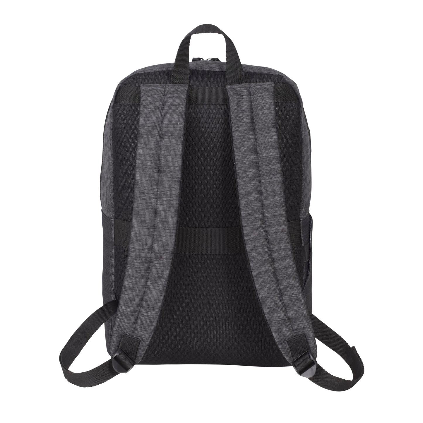 Rear View of Gray NBN Whitby Slim 15" Computer Backpack w/ USB Port