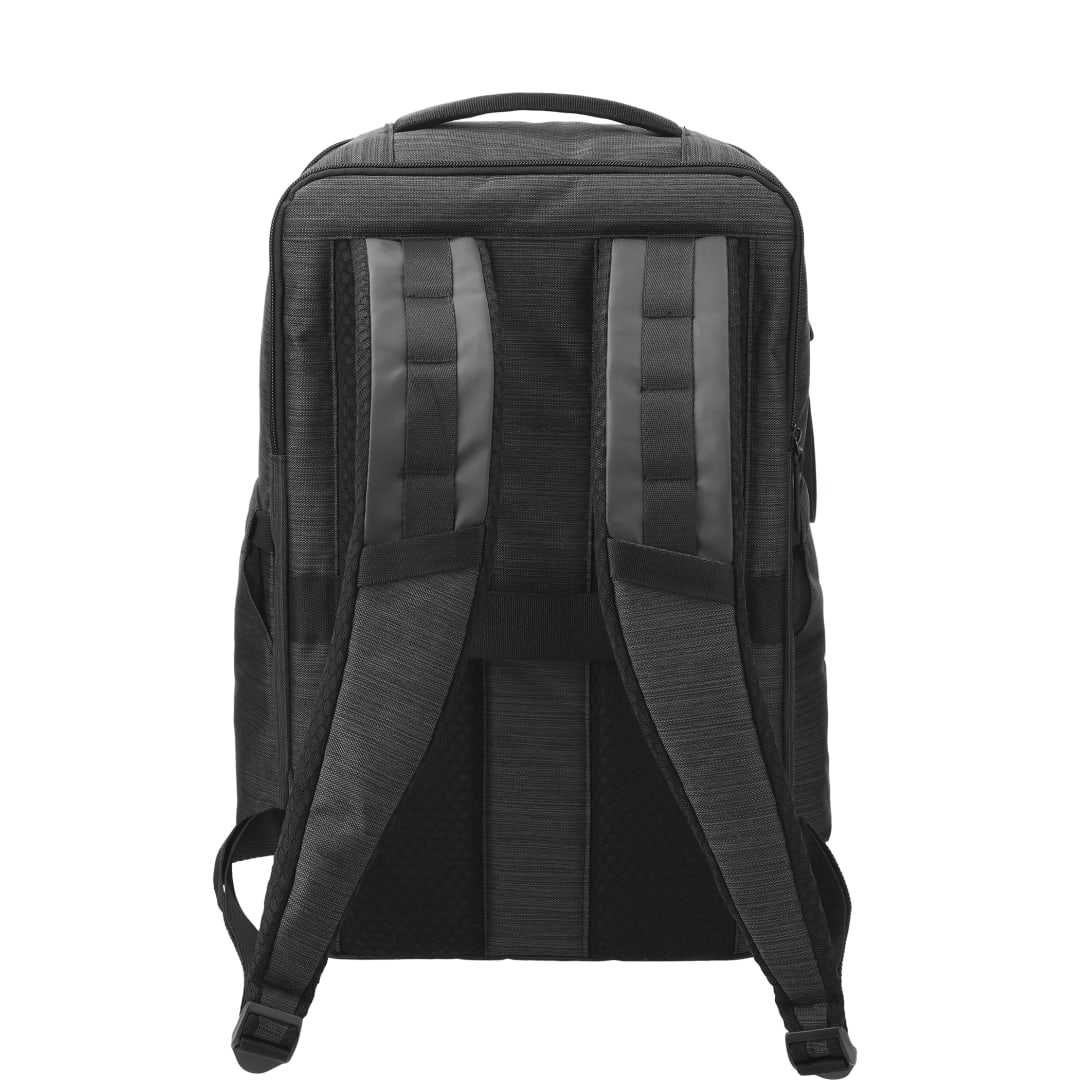 Rear View of Gray NBN Work Anywhere 15" Computer Backpack