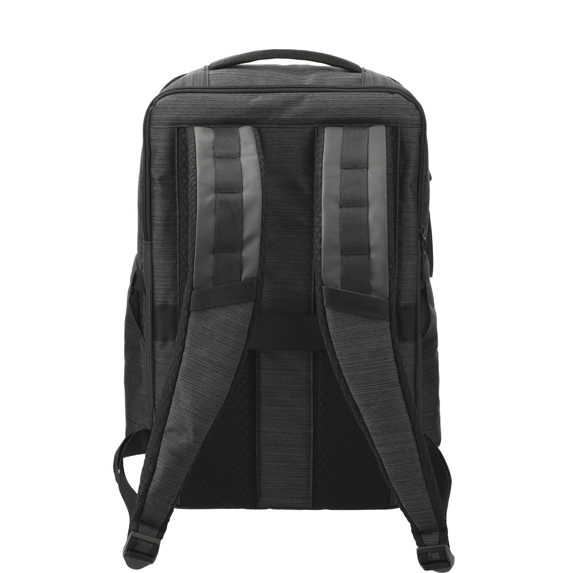 Rear View of Gray NBN Work Anywhere 15" Computer Backpack