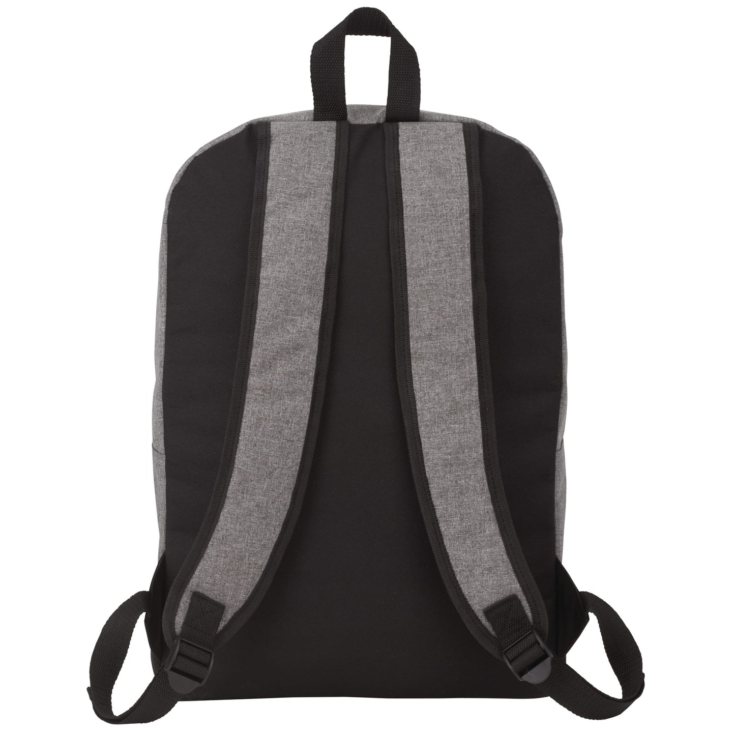 Rear View of Gray Range 15" Computer Backpack