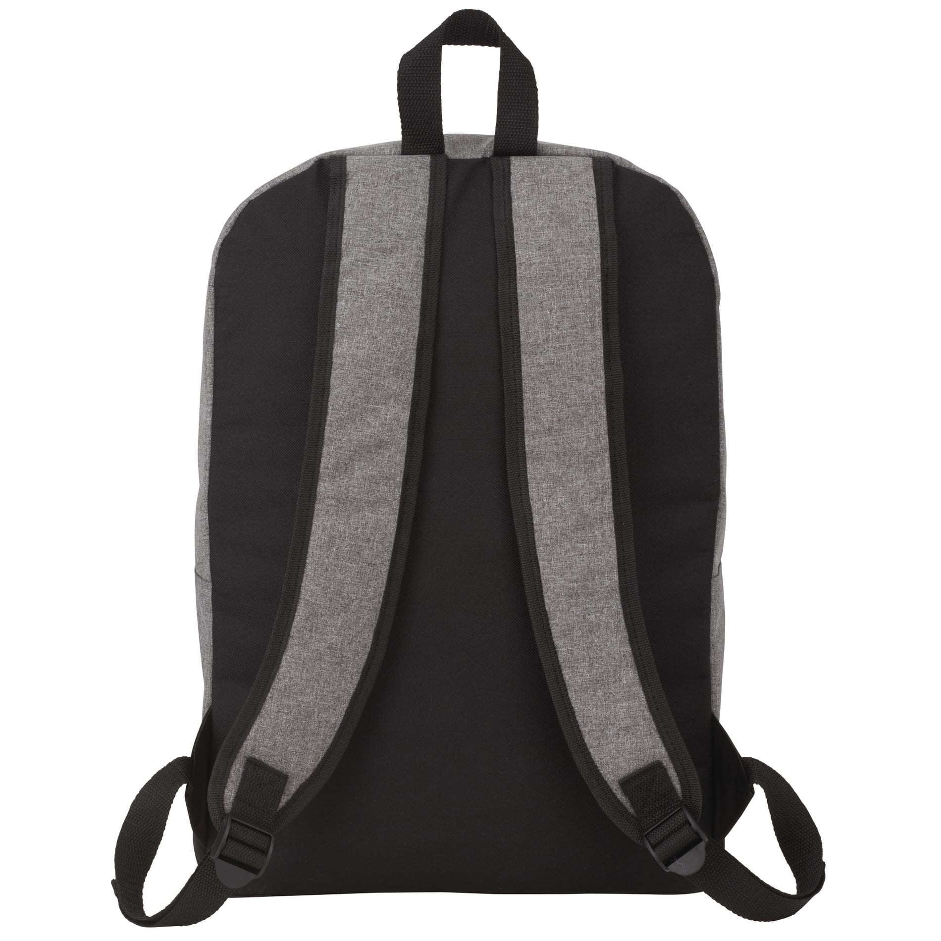 Rear View of Gray Range 15" Computer Backpack