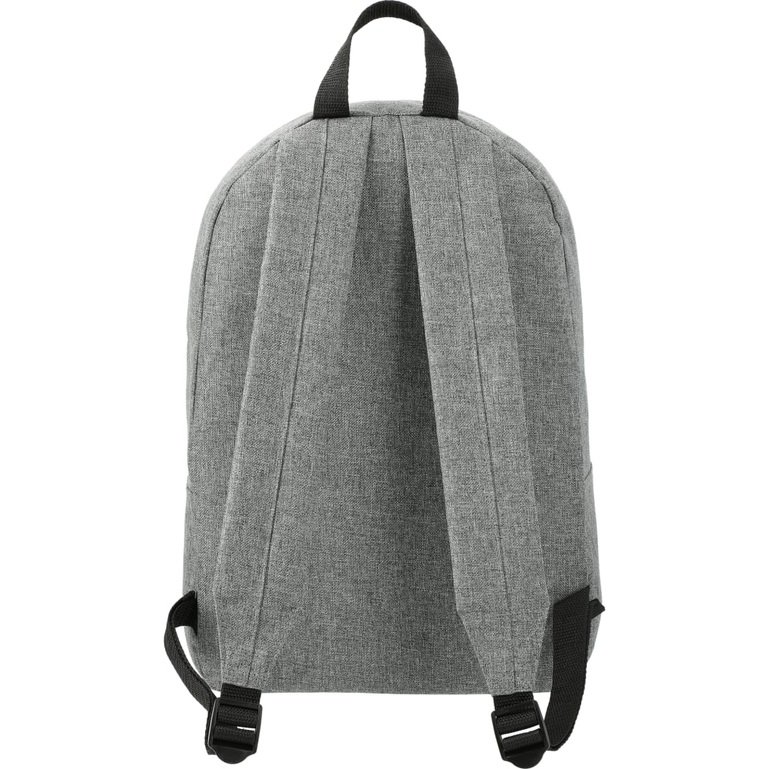 Rear View of Gray Reign Backpack plain