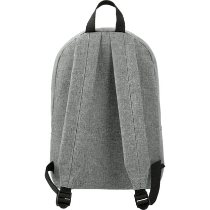 Rear View of Gray Reign Backpack plain