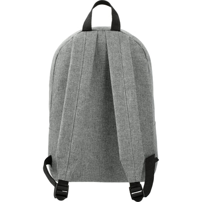 Rear View of Gray Reign Backpack plain