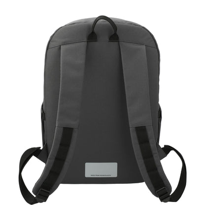 Rear View of Gray Repreve® Ocean Commuter 15" Computer Backpack