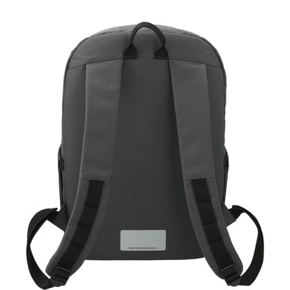 Rear View of Gray Repreve® Ocean Commuter 15" Computer Backpack