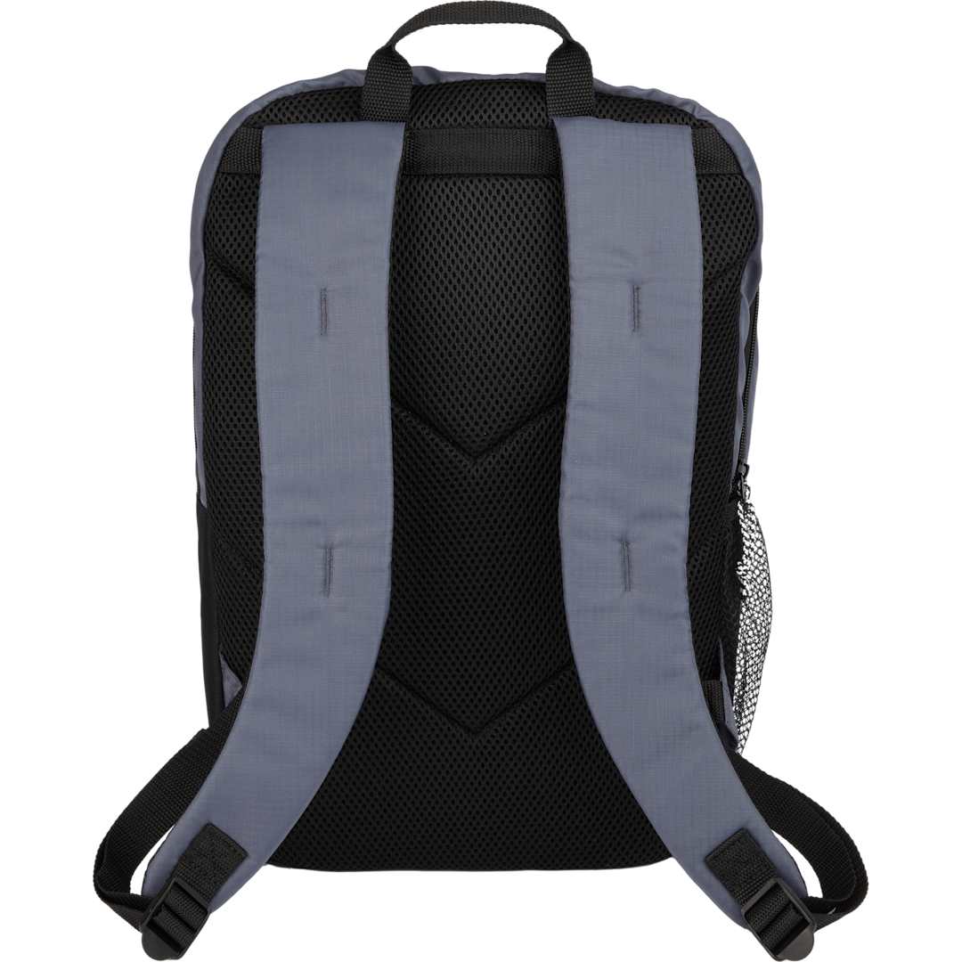 Rear View of Gray Rocky Recycled 15" Computer Backpack