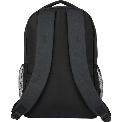 Rear View of Gray Ryder Computer Backpack plain
