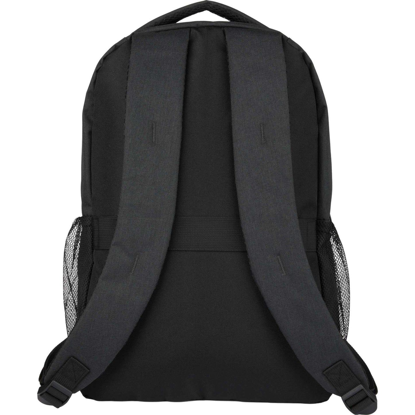 Rear View of Gray Ryder Computer Backpack plain