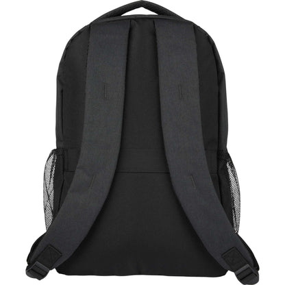 Rear View of Gray Ryder Computer Backpack plain