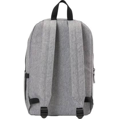 Rear View of Gray Skye Recycled Laptop Backpack