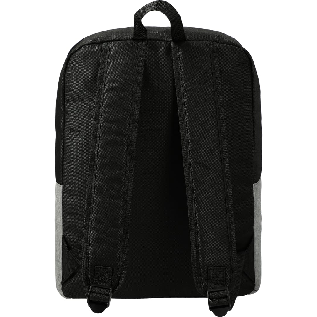 Rear View of Gray Stone Backpack