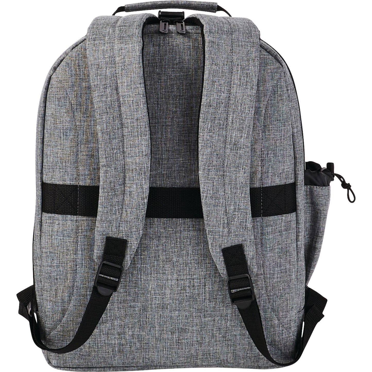 Rear View of Gray Summit TSA 15" Computer Backpack plain