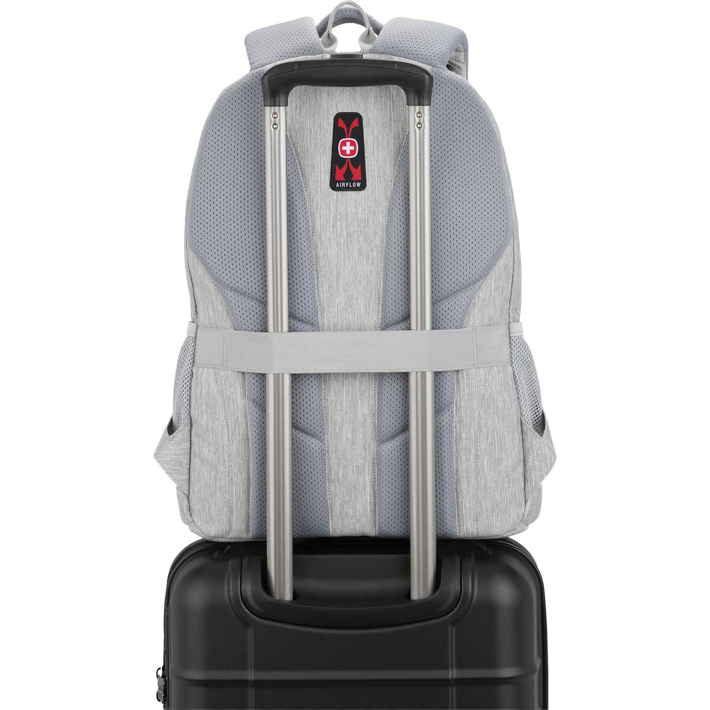 Rear View of Gray Swiss Gear Frost Peak Computer Backpack