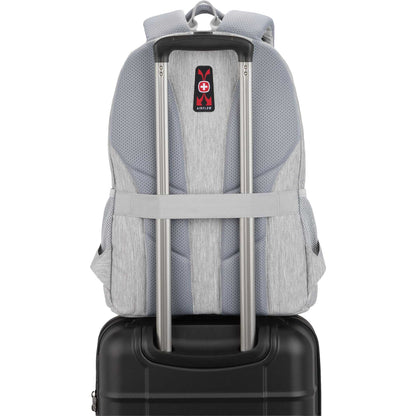 Rear View of Gray Swiss Gear Frost Peak Computer Backpack