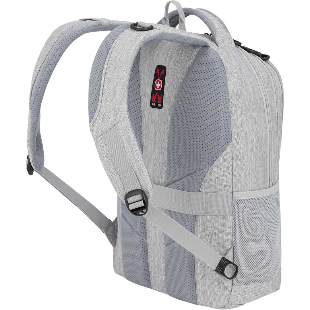 Rear View of Gray Swiss Gear Frost Peak Computer Backpack