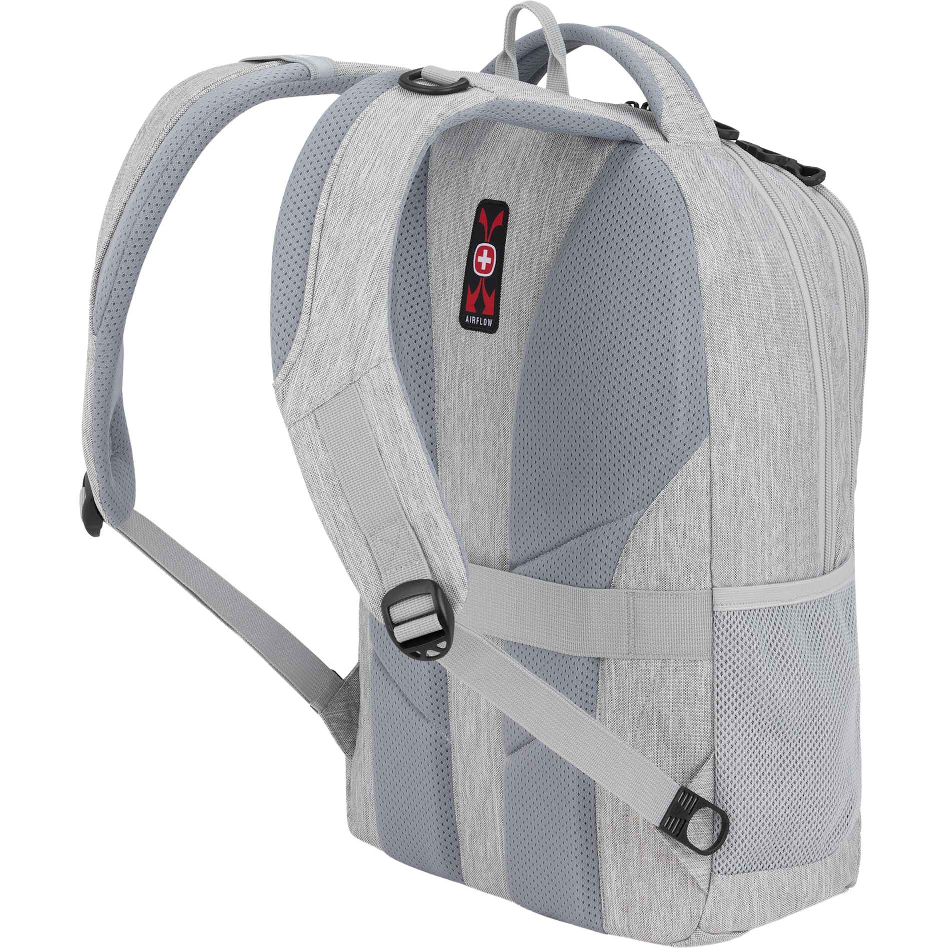 Rear View of Gray Swiss Gear Frost Peak Computer Backpack