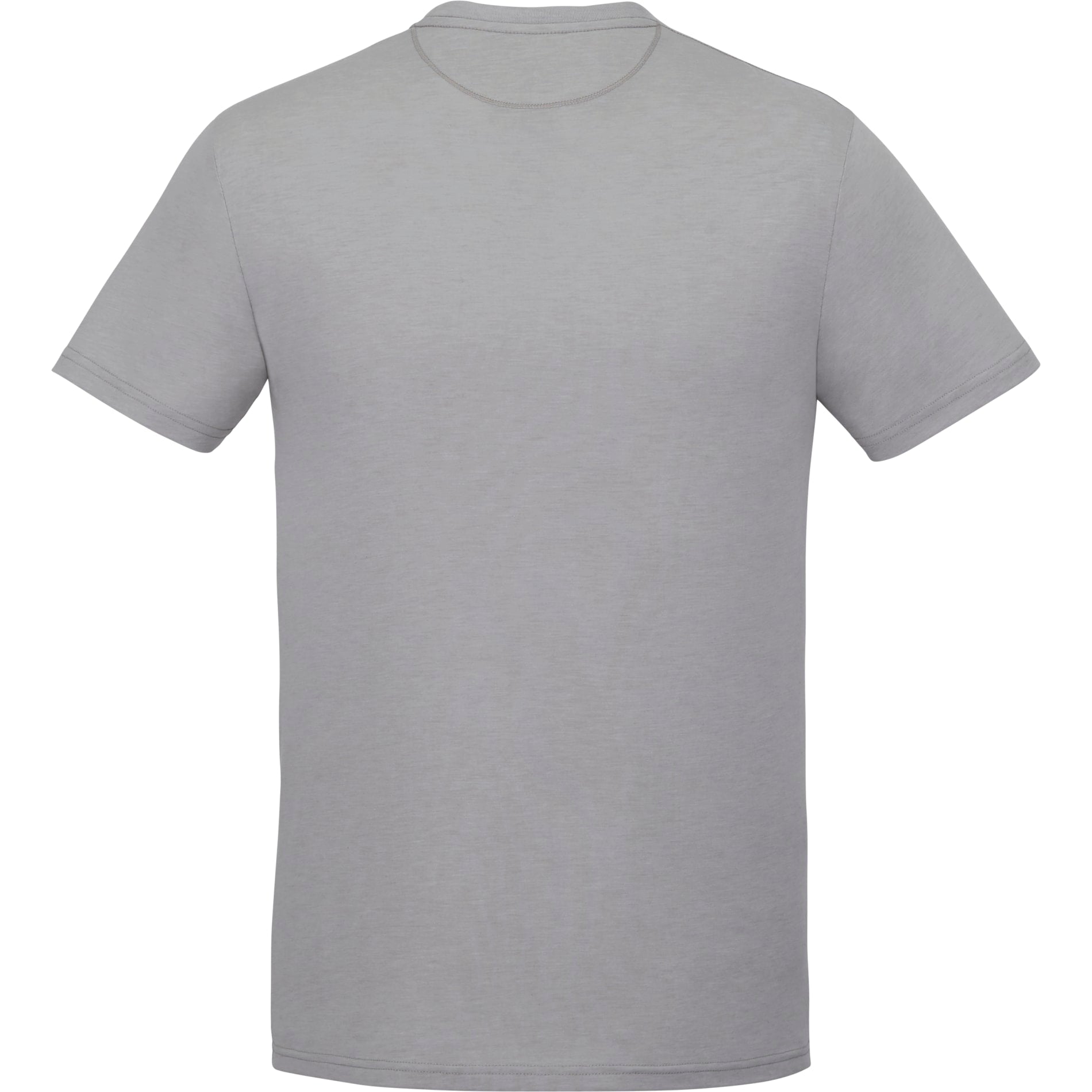 Rear View of Gray tentree TreeBlend Classic T-Shirt - Men's plain