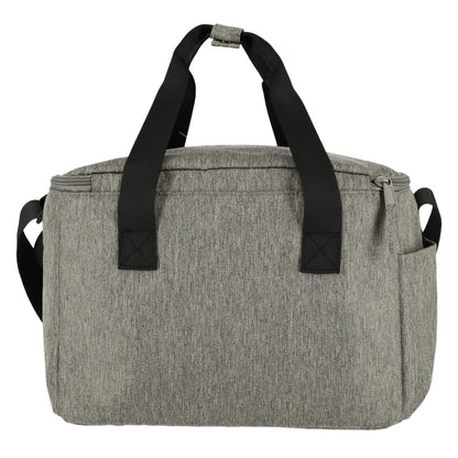 Rear View of Gray THE GOODS™ Recycled 12 Can Cooler Bag plain
