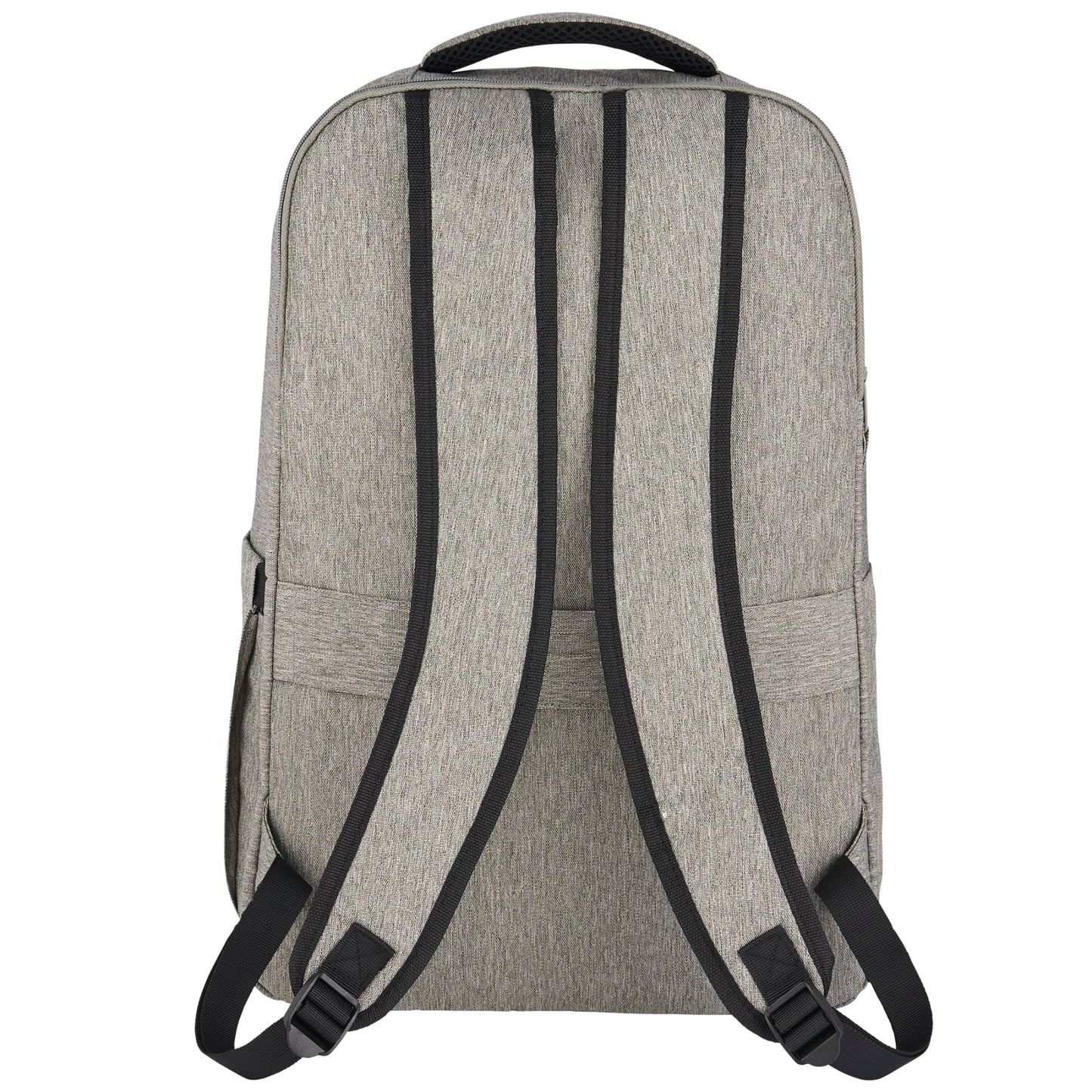 Rear View of Gray THE GOODS™ Recycled 17" Laptop Backpack