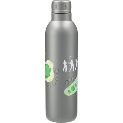 Rear View of Gray Thor Copper Vacuum Insulated Bottle 17oz