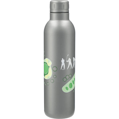 Rear View of Gray Thor Copper Vacuum Insulated Bottle 17oz