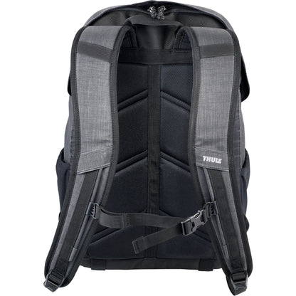 Rear View of Gray Thule Stravan 15" Laptop Backpack