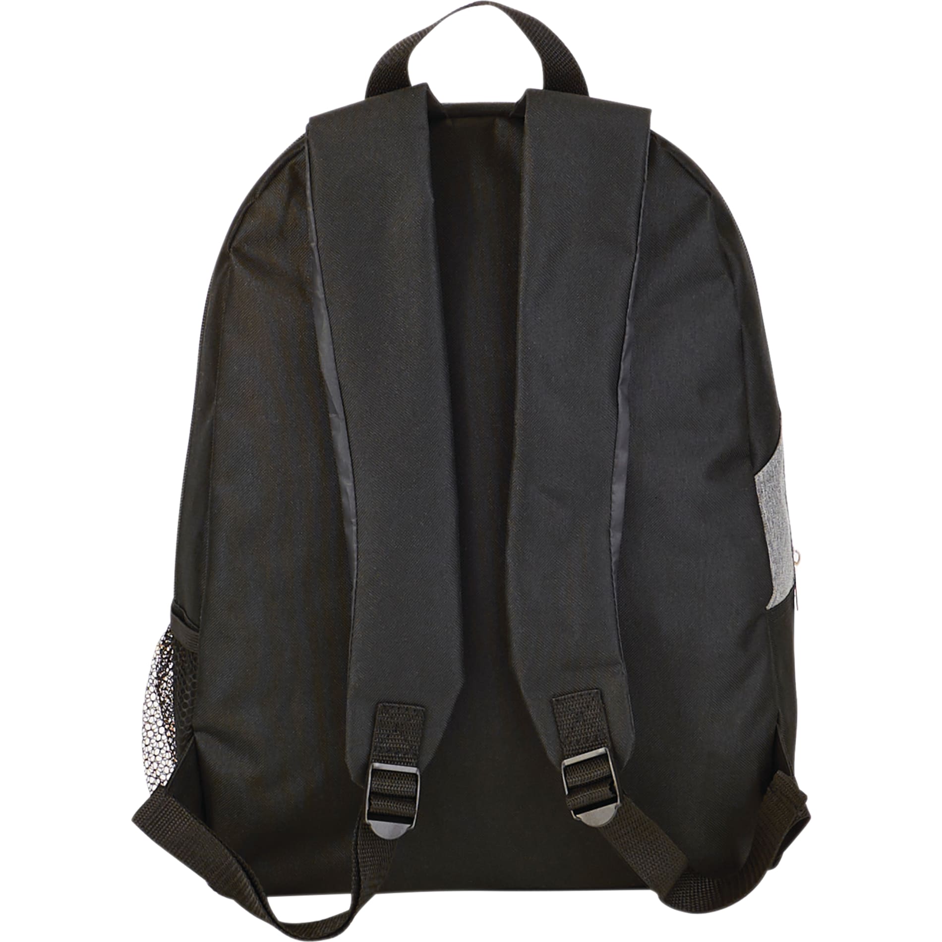 Rear View of Gray Tornado Deluxe Backpack plain