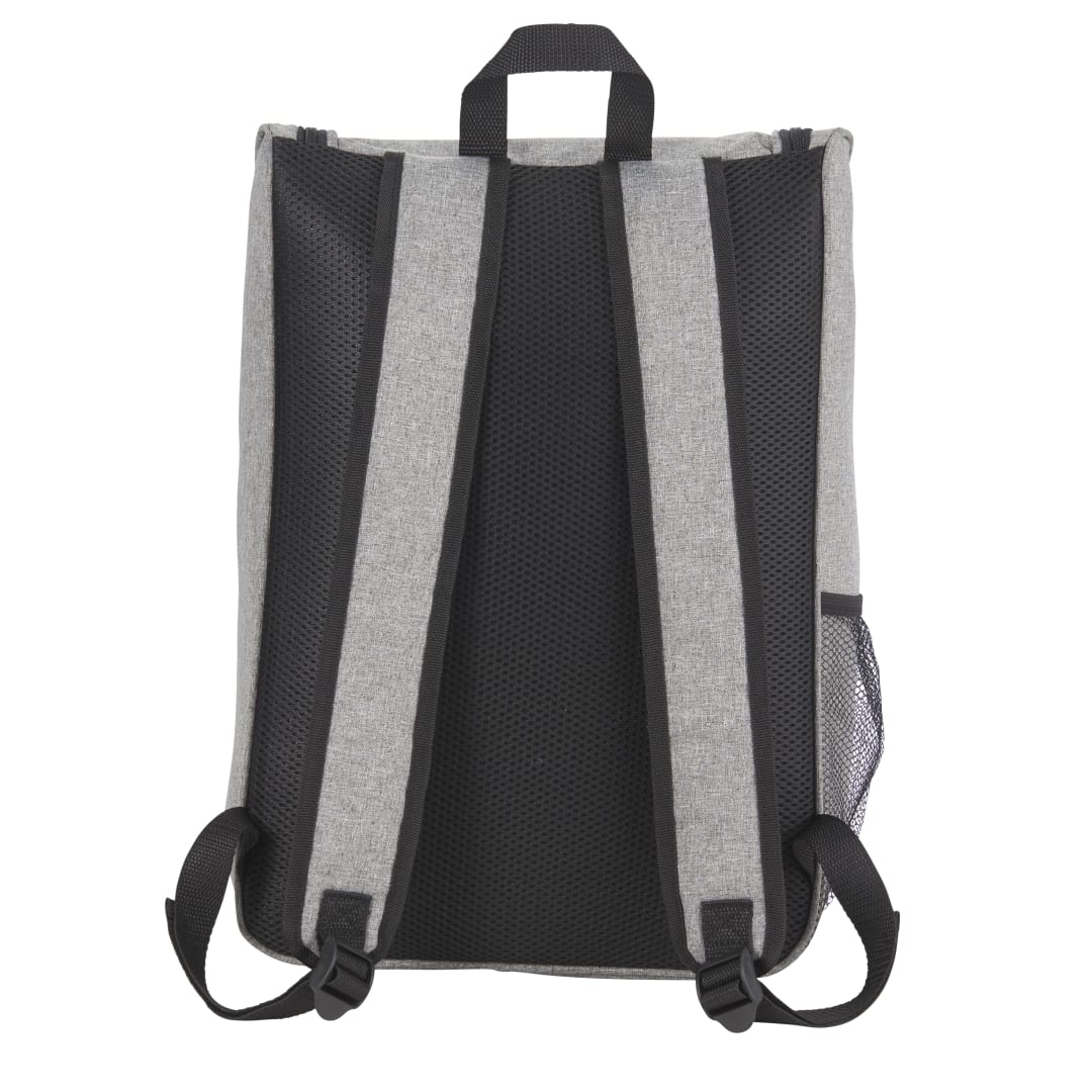 Rear View of Gray Trek 15" Computer Backpack