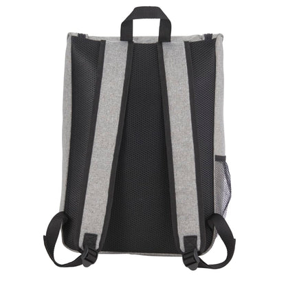 Rear View of Gray Trek 15" Computer Backpack
