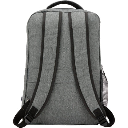 Rear View of Gray Vila Recycled 15" Commuter Backpack plain