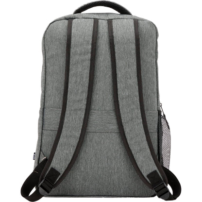Rear View of Gray Vila Recycled 15" Commuter Backpack plain
