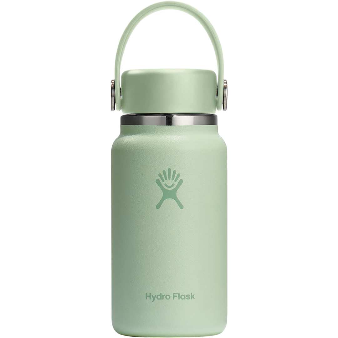 Rear View of Green Hydro Flask® Micro Hydro Bottle 200ml