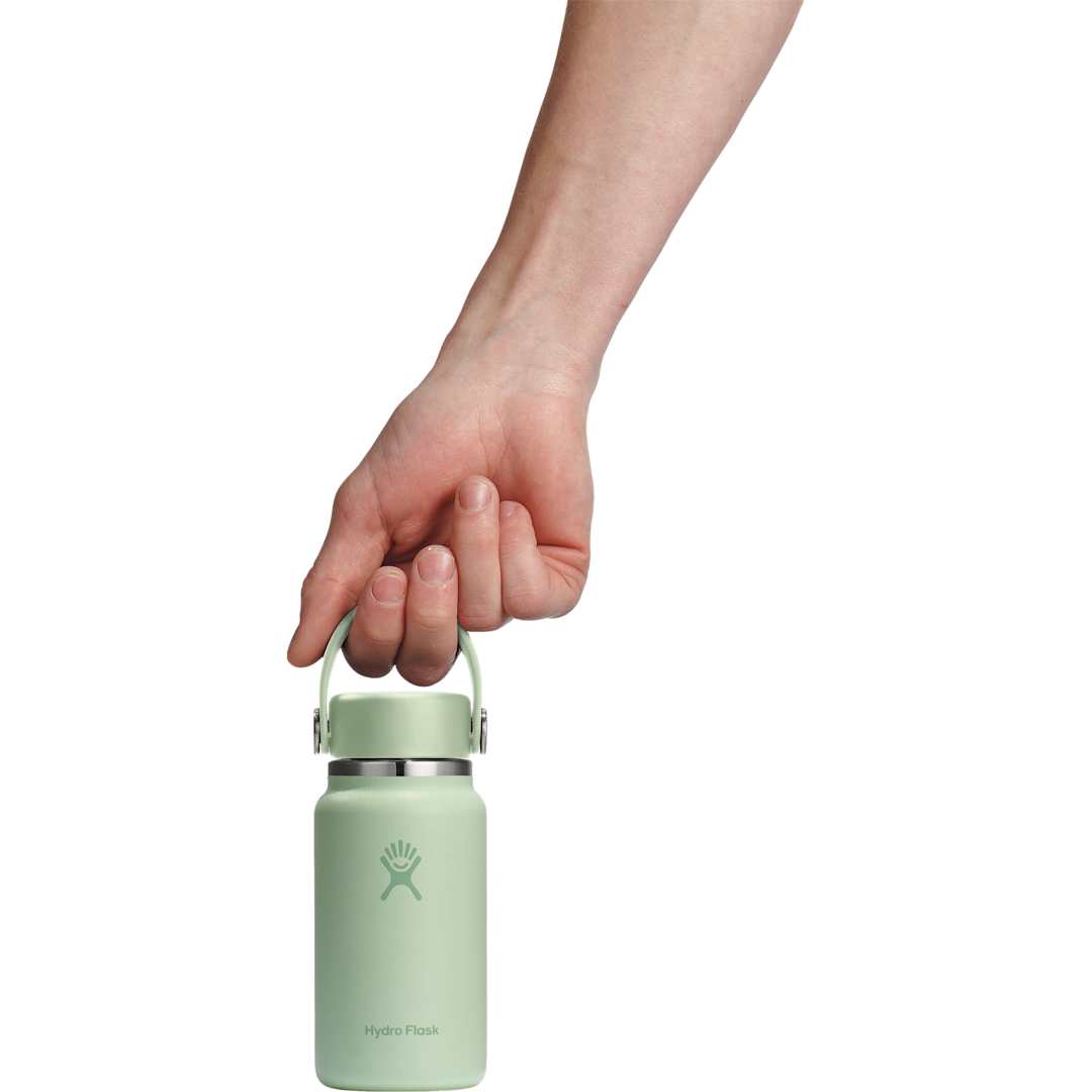 Rear View of Green Hydro Flask® Micro Hydro Bottle 200ml