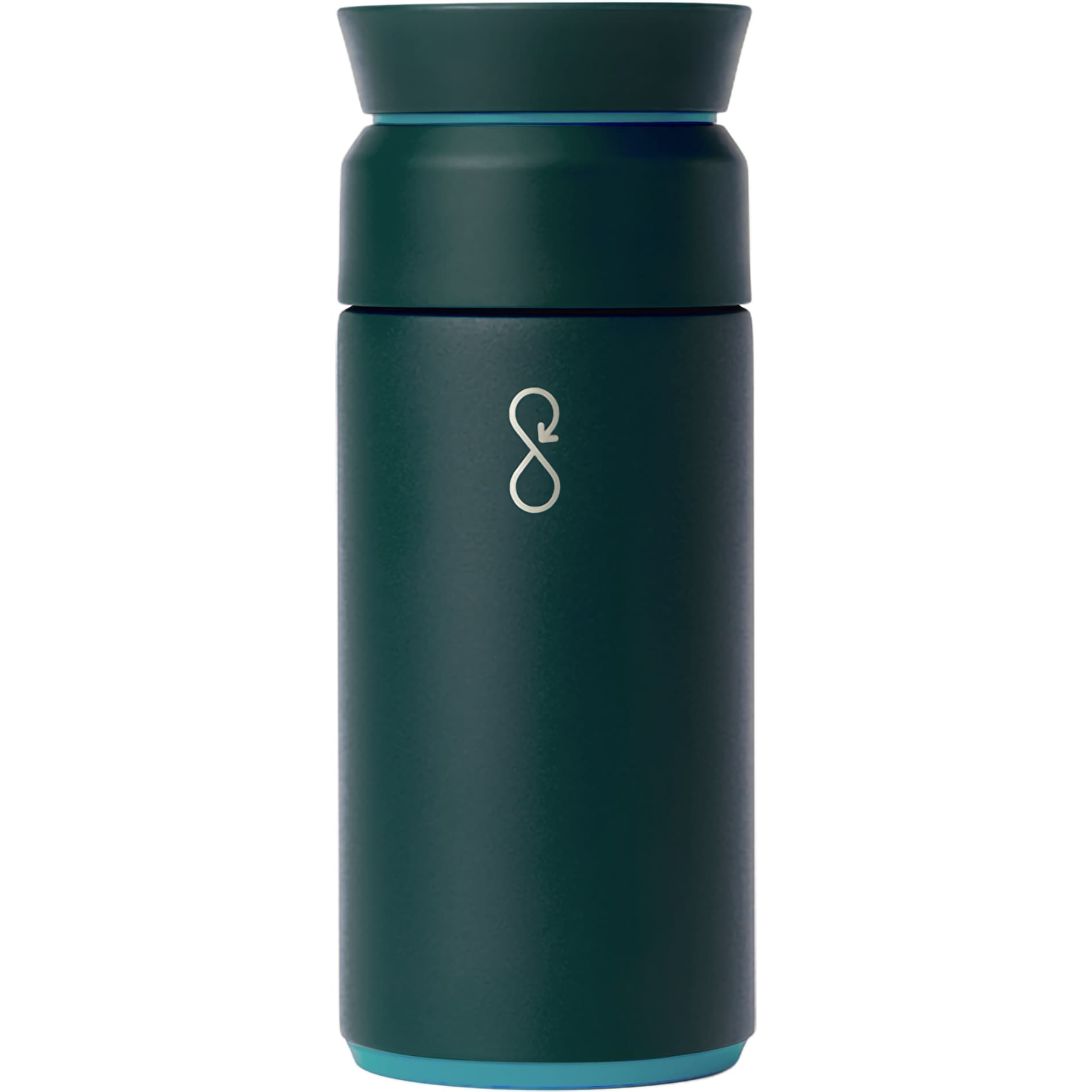 Rear View of Green Ocean Bottle Coffee Flask 350ml
