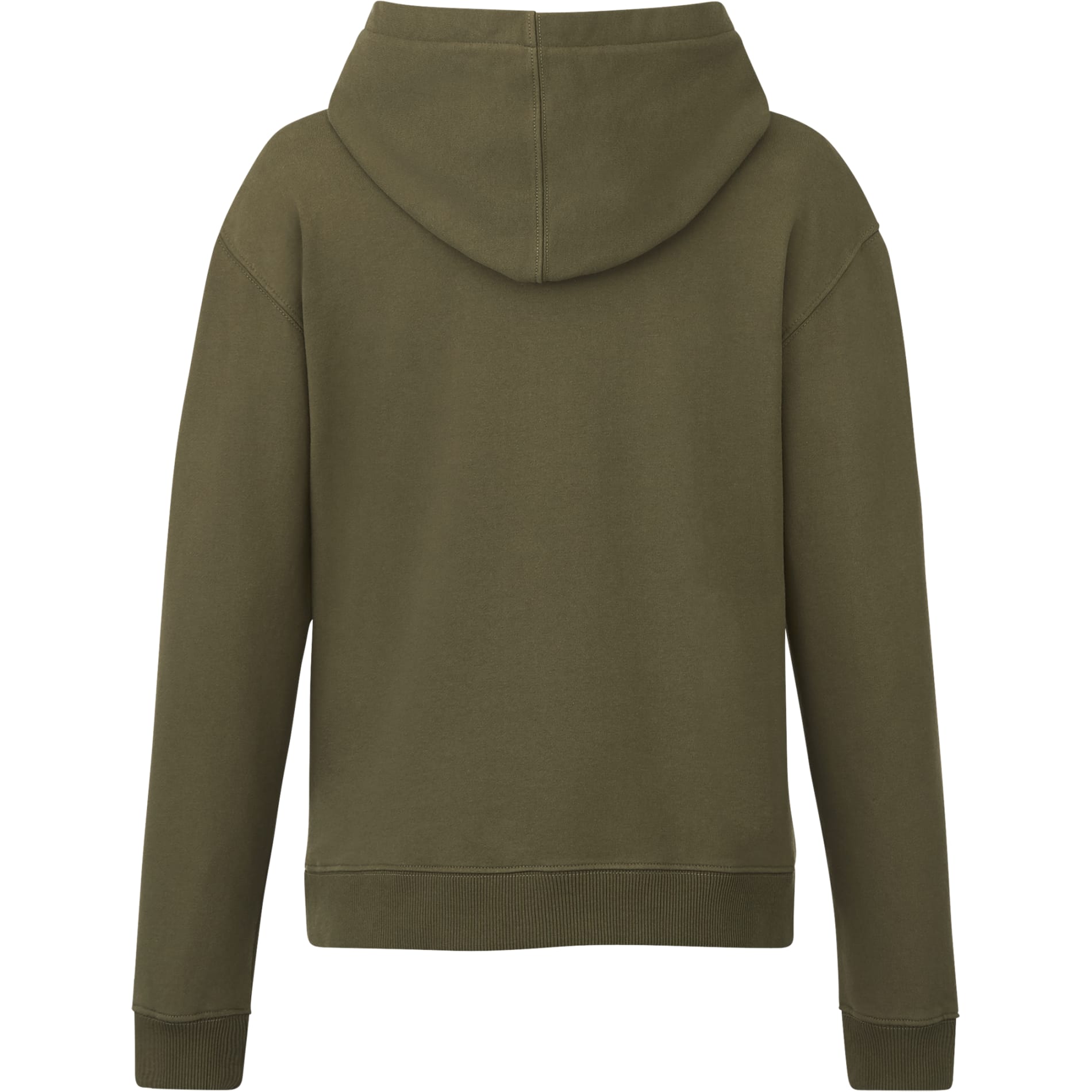 Rear View of Green tentree Organic Cotton Classic Hoodie - Women's plain