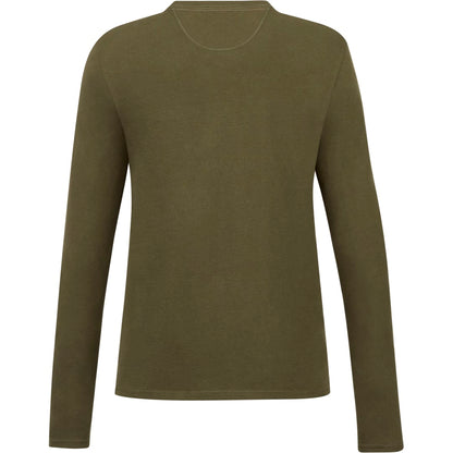 Rear View of Green tentree Organic Cotton Longsleeve Tee - Women's plain