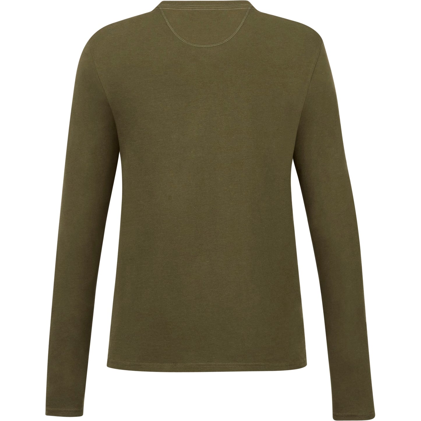 Rear View of Green tentree Organic Cotton Longsleeve Tee - Women's plain