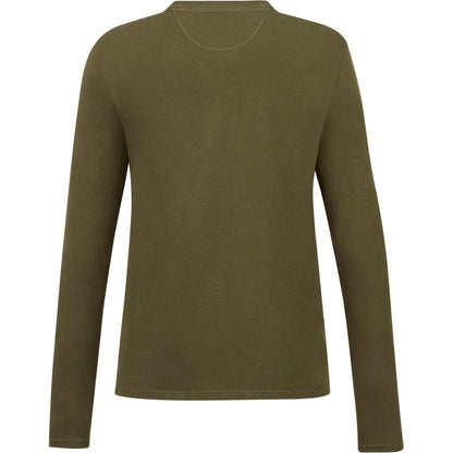 Rear View of Green tentree Organic Cotton Longsleeve Tee - Women's plain